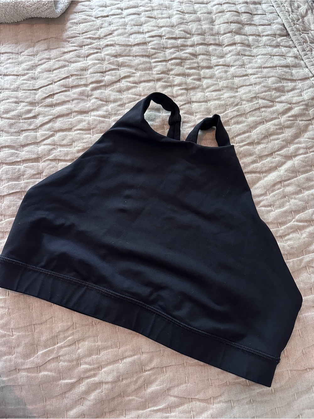 Black Racerback Sports Bra Top